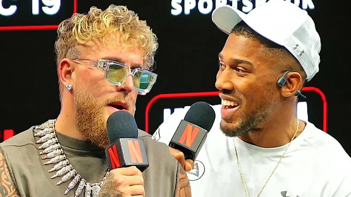 Anthony Joshua vs Jake Paul - FULL Press Conference & Face Off Video