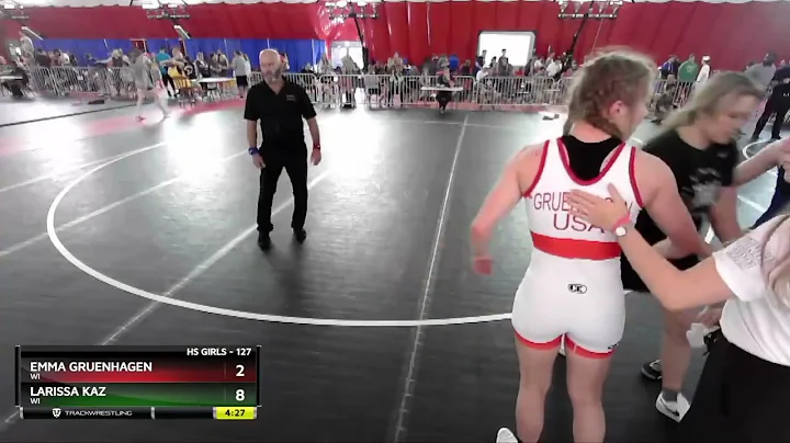 127 Lbs 1st Place Match - Emma Gruenhagen, WI Vs L...