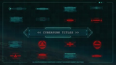 Cyberpunk titles | After Effects Template