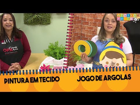 Ateliê na TV - 16.09.2019 - Pintura em Tecido - Jogo de Argolas
