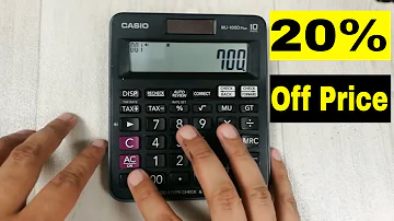 How to Calculate 20 Percent Off a Price on Calculator
