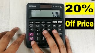 How to Calculate 20 Percent Off a Price on Calculator