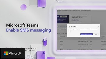 Microsoft Teams - Enable SMS messaging