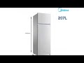 Midea 207l top mount double door refrigerator             273f