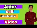 Actor self intro by rehmat khan