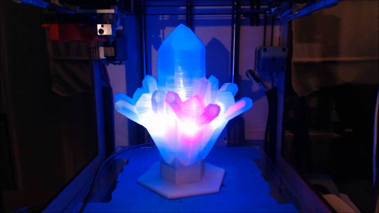 Ultimaker glowing  crystal  YouTube