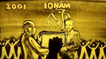 Vẽ tranh cát Hãng kiểm toán AASC by DCT Events