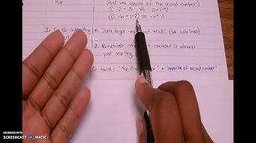 Lesson 1.3b Subtracting Integers Notes