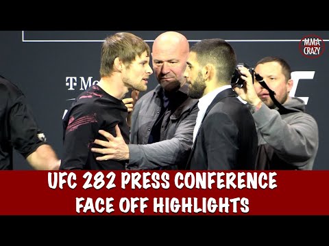 UFC 282: Pre Fight Press Conference Face Off Highlights