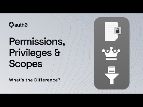 Permissions, Privileges and Scopes - What's the Difference?