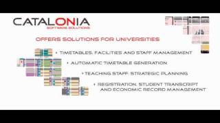 Timetable and registry software for universities.avi