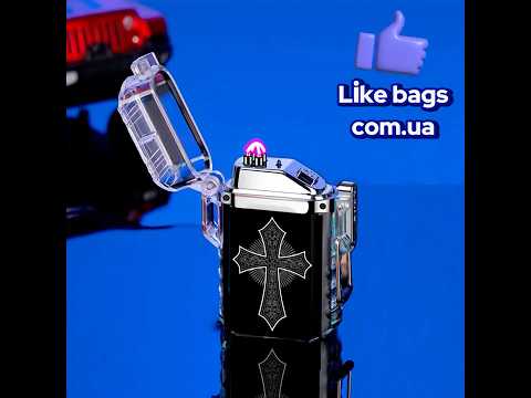 Запальничка usb кельтський хрестик з ліхтариком у подарунковій упаковці US-751U2, видео 1