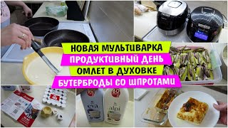 Новая МУЛЬТИВАРКА / Бутерброды со шпротами / Омлет в ДУХОВКЕ / Продуктивный день / Vika Siberia Life