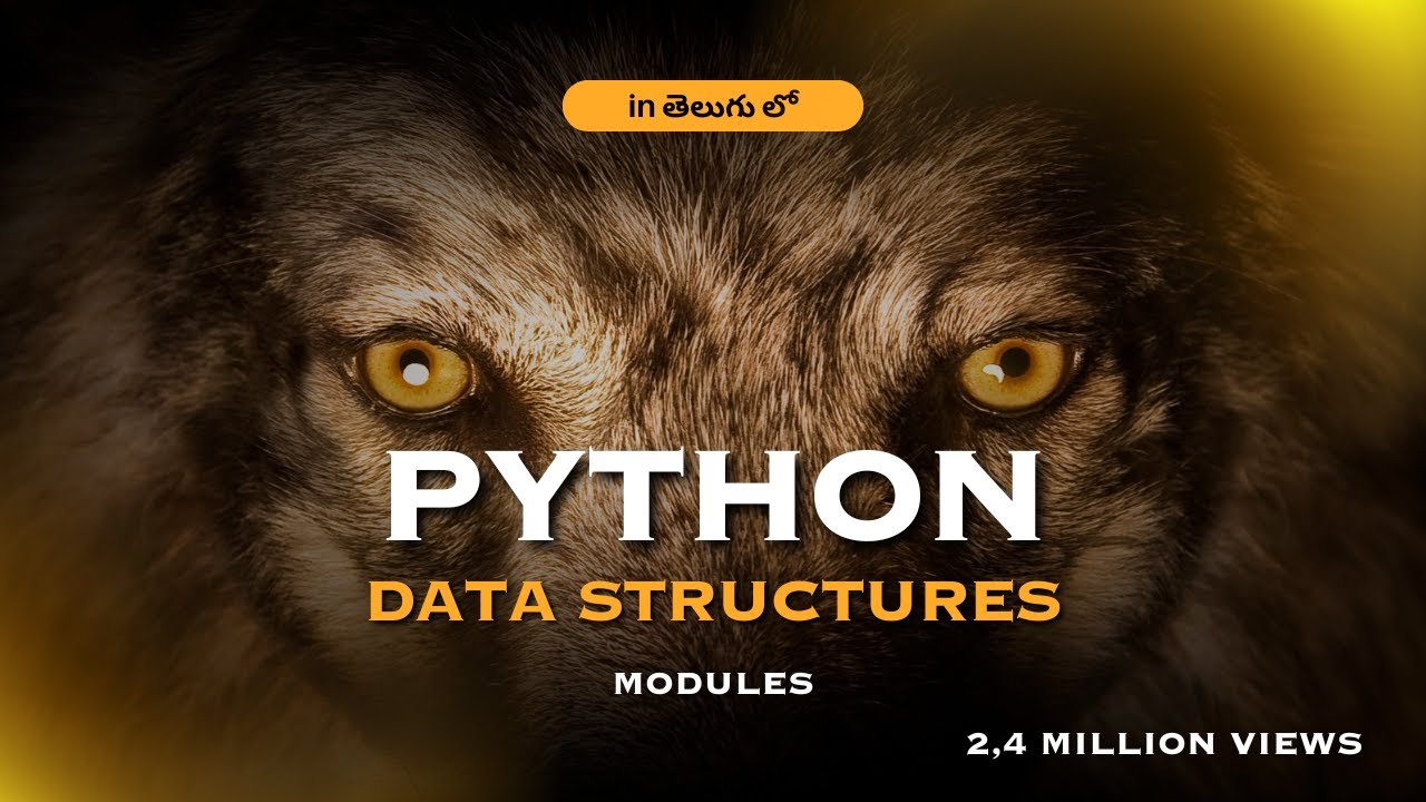 Python + Data Structures (DSA) in Telugu | Full Course 2028 - YouTube