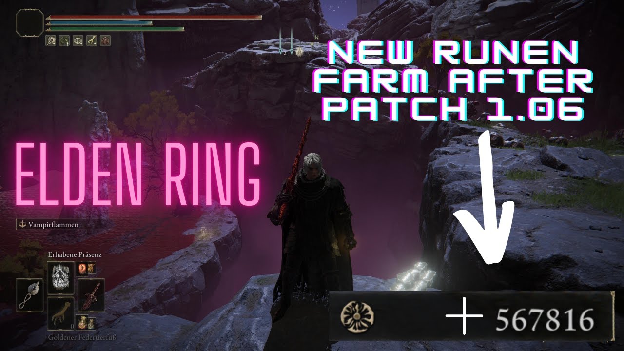 New Runen Farm Glitch in Elden Ring +570.000 Runen pro try after Patch 1.06 (NG+) YouTube