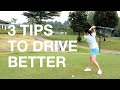 3 tips to drive better  golf with michele low golfdriver golfswing golftips klgcc