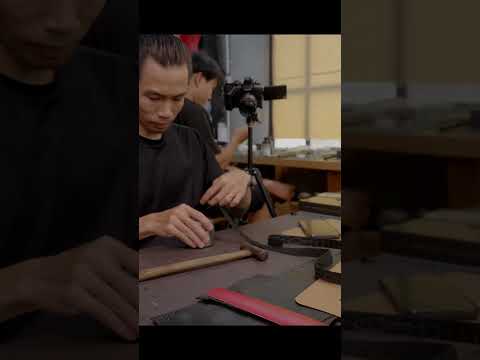 Bag Trim! Subscribe to watch full video#leather#fashion#craft#handmade#shortvideos #bag