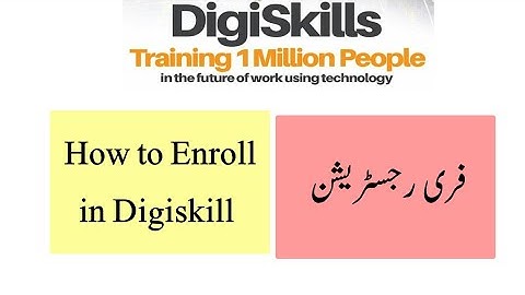 How to Enroll in Digiskill Training Program & SignUp