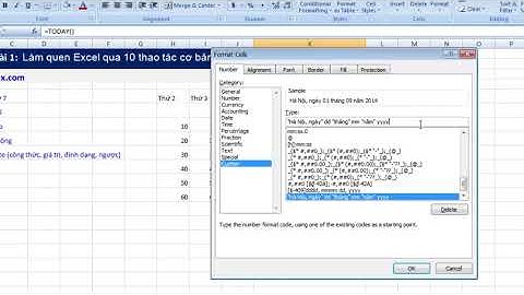 Học Excel cơ bản   #1 Làm chủ Excel qua 10 thao tác đơn giản