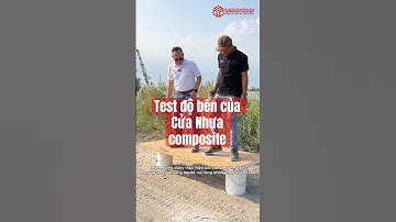 ✅ Test kiểm tra độ bền của cánh cửa nhựa composite | đứng lên, tác động đập búa vào cánh cửa