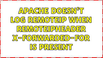 Apache doesn