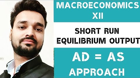 Short Run Equilibrium Output - AS=AD Approach - (Part-1)- Economics by Tarun Sir -Creative Economics
