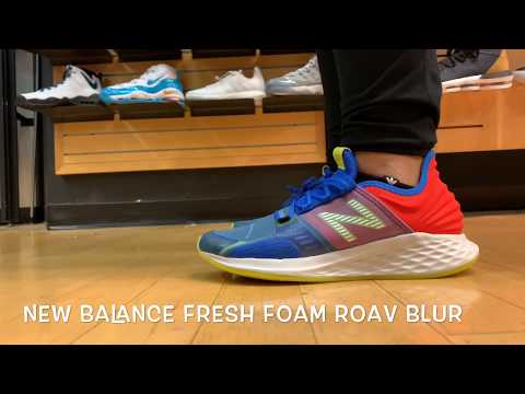 new balance fresh foam roav blur translucent running shoes