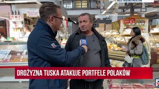 Na żywo. Wrocław. Hala Targowa. Drogie święta  rosną ceny żywności i paliw | J. Życzkowski