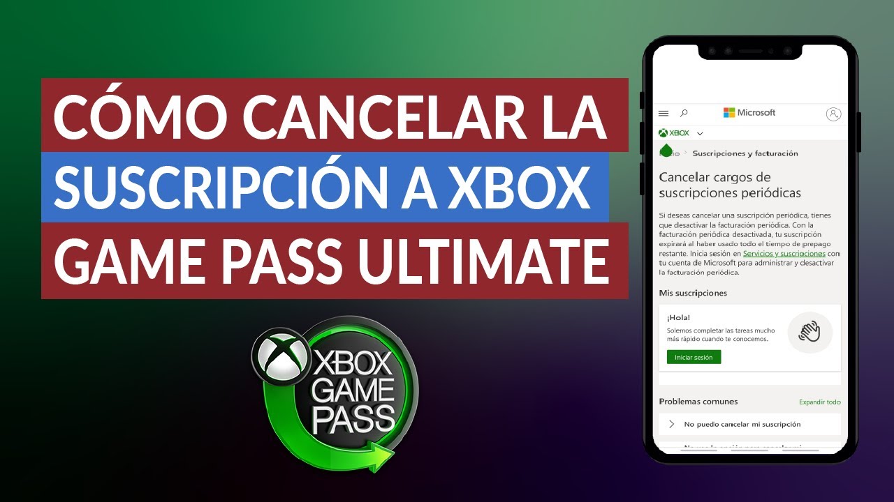 ¿Cómo cancelar Game Pass desde mi celular