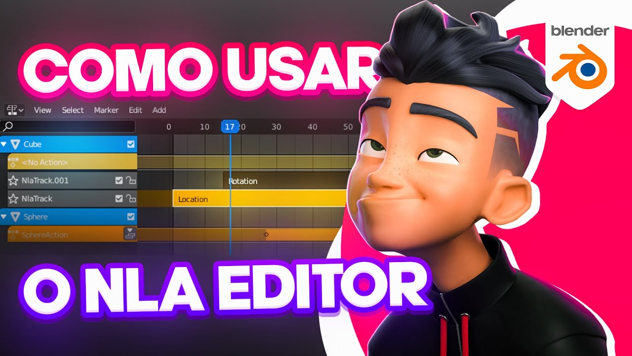 Como Usar Non Linear Editor (NLA) – Blender Animation Tutorial