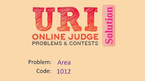 URI online judge 1012 solution (Bangla) | Area | URI Beginner series