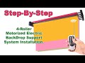 4-Roller Motorized Backdrop System SetUp / A Step-by-Step Installation Tutorial.