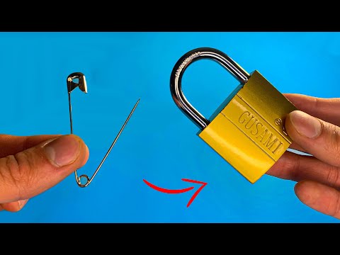 Open any lock without a key 🔓 An incredible way to open a lock !