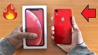 Apple iPhone XR RED Unboxing & Setup