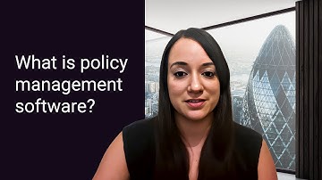 What is policy management software?