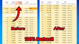 terbaru cara mengatasi  disk usage 100% pada windows 10 dan 11