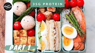 Healthy Japanese Bento Box Recipe (Part 1) | 30g Protein | Healthiest Bento Boxes Ep 1.