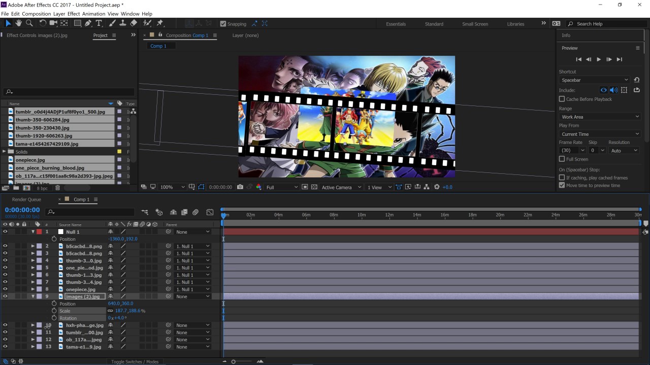 film strip after effects download
