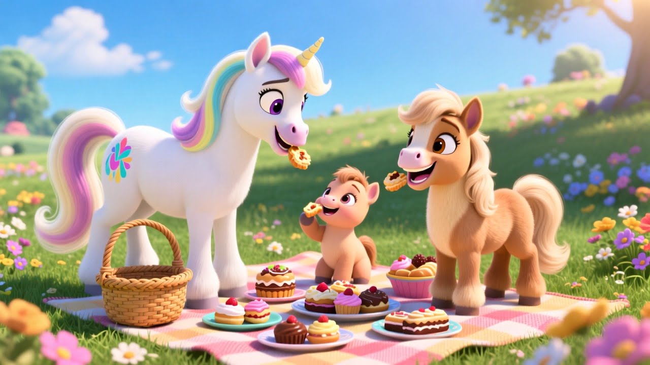 Pony’s Magical Picnic 🦄🎶 | Fun Outdoor Song for Kids | Explore Nature with Pony