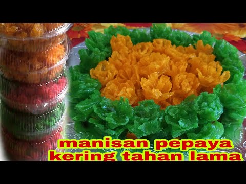 Cara Membuat Manisan Pepaya Bentuk Bunga
