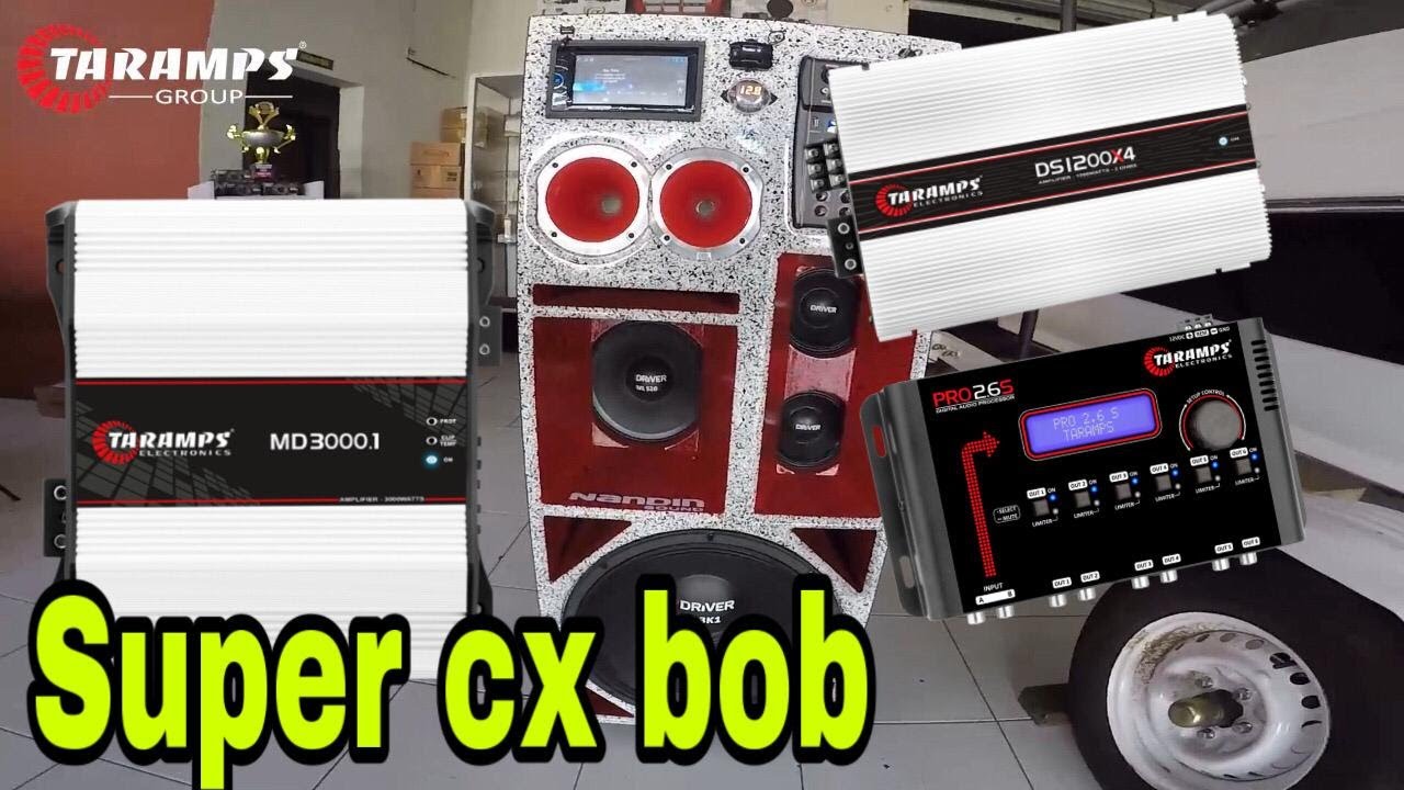 BOB Box Audio System with Taramps Amplifiers