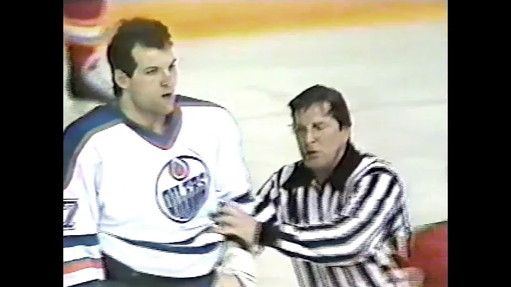 Dave Semenko vs Joel Otto April 18 1986
