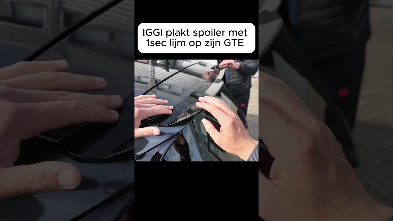 Spoiler vastzetten met 1Sec lijm !