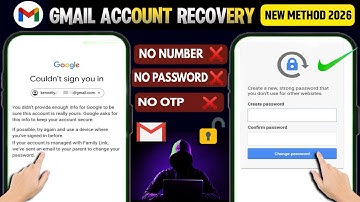 How to Recover Gmail Account without Verification Code Password & Phone Number 2026