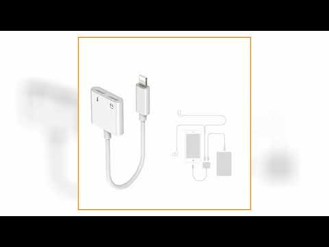 Dual Headphone Jack Adapter Audio with Charge Splitter for iPhone X / 8/ 7 Plus