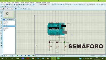 Simulación de Semáforo con Arduino en Proteus