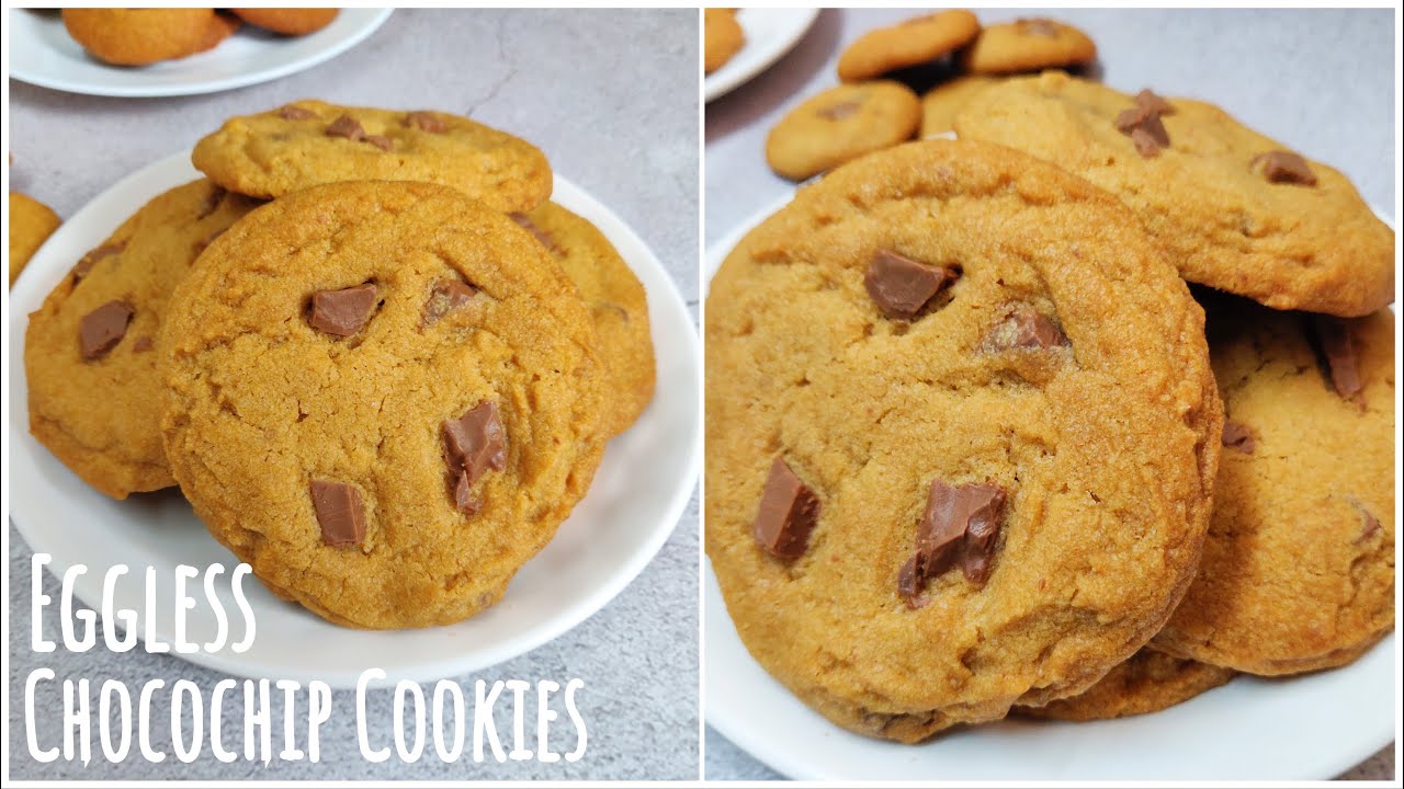 Eggless Chocolate Chip Cookies | Easy Choco Chip Cookies | Eggless Cookies | Best Bites