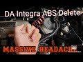 DA Integra brake issues due to ABS delete.