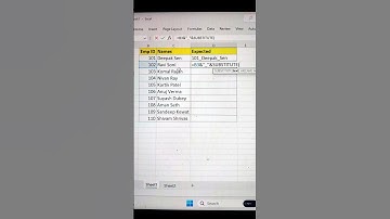 Concat Employee Data In Excel 🔥 | Important Excel Function 💯 #shorts #exceltips #interview #bytetech