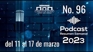 Podcast del Consejo de Estado No. 96 | Resumen noticioso del 11 al 17 de marzo de 2023